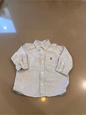 Baby Gap Light Blue Oxford Button Down Shirt Size 18-24 Months